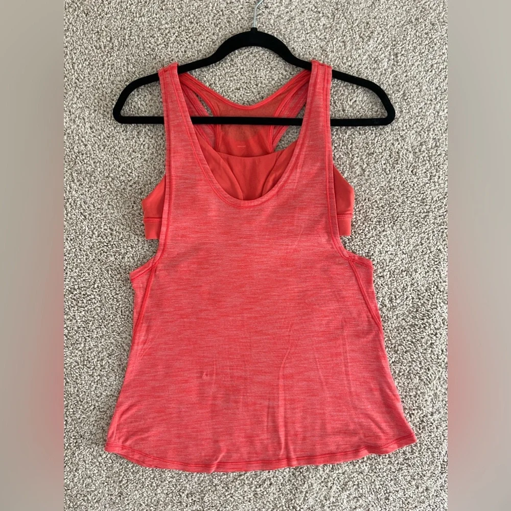 Women's Lululemon Glide and Stride Tank - Size 6, Heathered Alarming - Picture 1 of 5